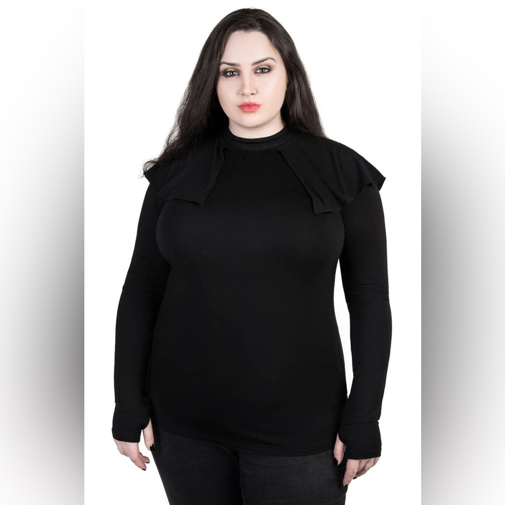 Killstar Eliza Cape Top Black XXL - NWT (Discontinued)